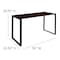 Flash Furniture Commercial Grade Industrial Style Office Desk, 55" Length, Mahogany GC-GF156-14-MHG-GG - alternate 2